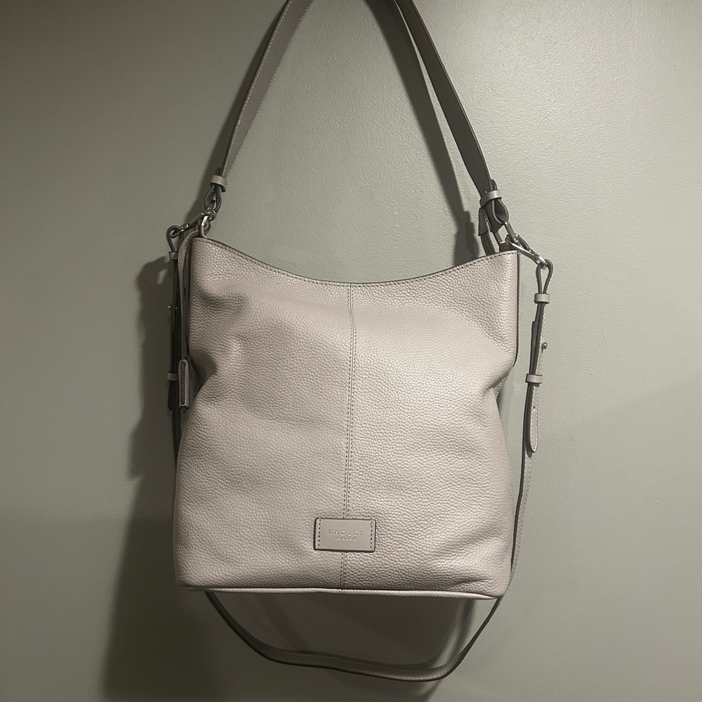 RADLEY LONDON Elegant Gray Leather Shoulder Bag